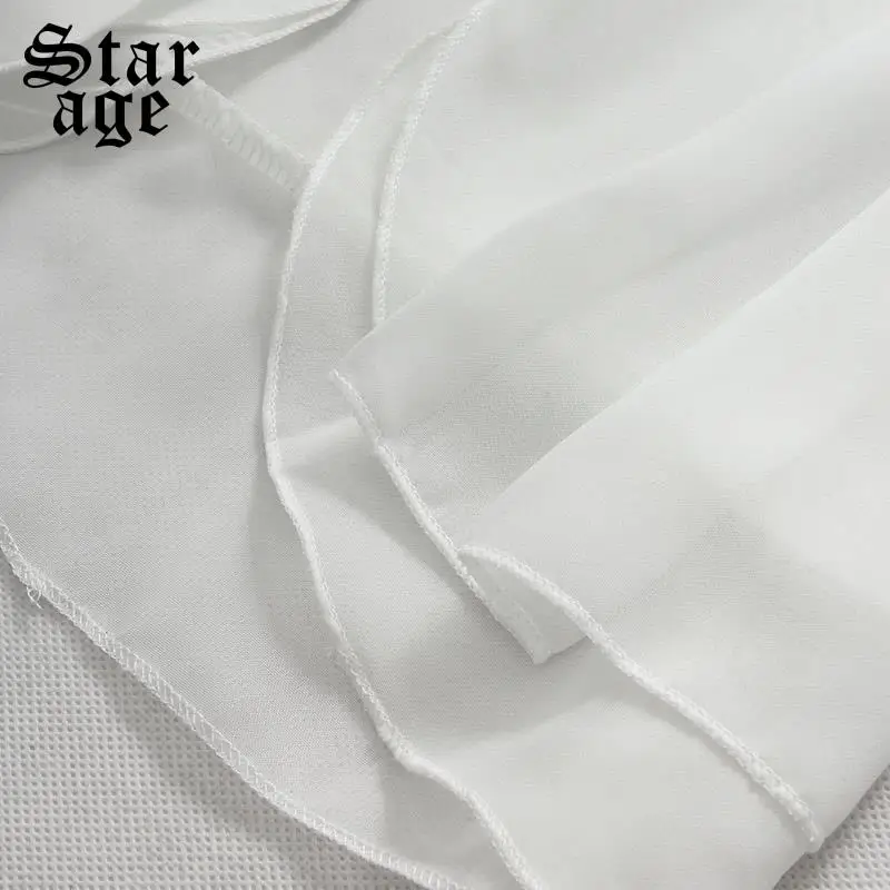 M XXXL женская шифоновая куртка с оборками пальто женские топы коротким рукавом