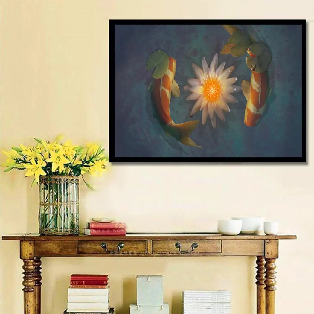 Фото DIY Multicolor Frameless Stick Drill Cross Stitch Artificial Diamond Drawing Fish Print Home Hotel etc Дом и сад DIY Multicolor Frameless Stick Drill Cross Stitch Artificial Diamond Drawing Fish Print Home Hotel etc Дом и сад