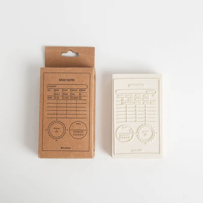 Daily weekly Monthly plan To do List decoration stamp wooden rubber stamps for scrapbooking stationery DIY craft standard stamp - Color: 1