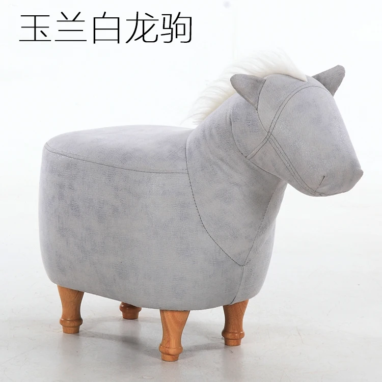 PU WHITE Pouf Poire табуреты твердый деревянный диван табурет лошадь сидя Пирс оригинальная мебель зал одежда обувь из синтетической кожи современный - Цвет: PU WHITE