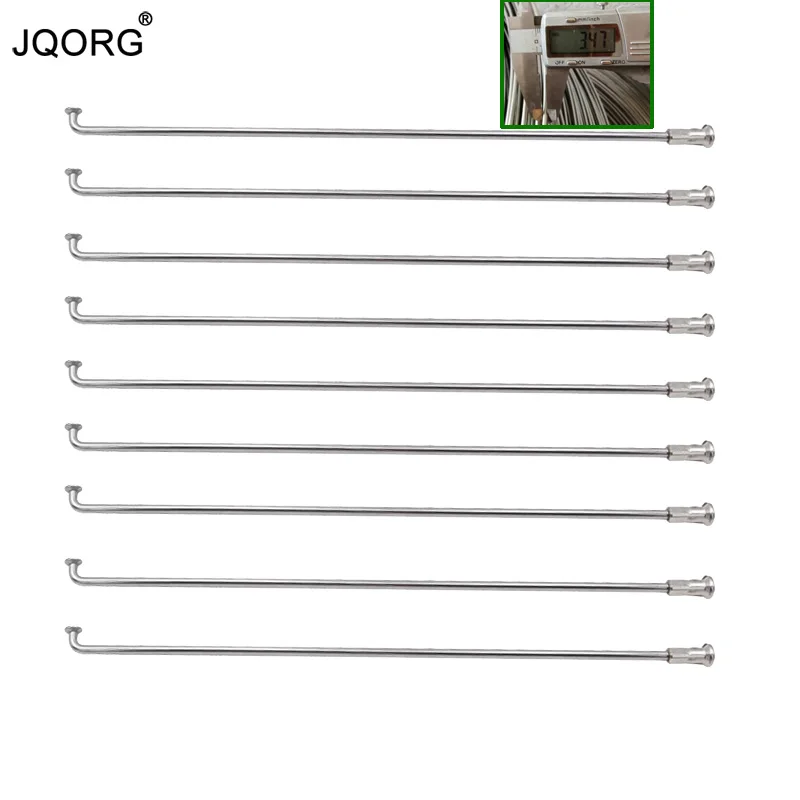 

JQORG 9G Diameter 3.5mm Motorcycle Spokes 304 Stainless Steel Material J-bend Equal Diameter Spokes For Motocross