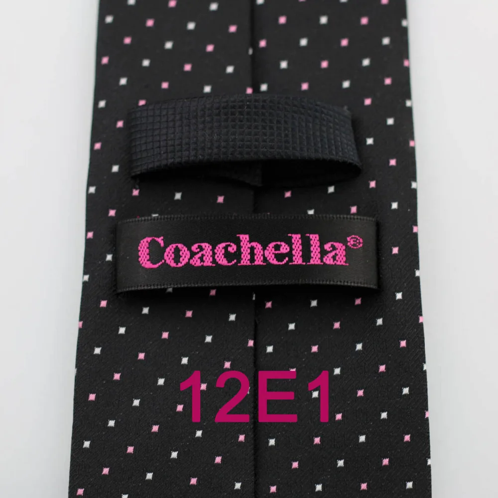 Мужской галстук YIBEI Coachella черный узел мужские галстуки брендовый контрастный из