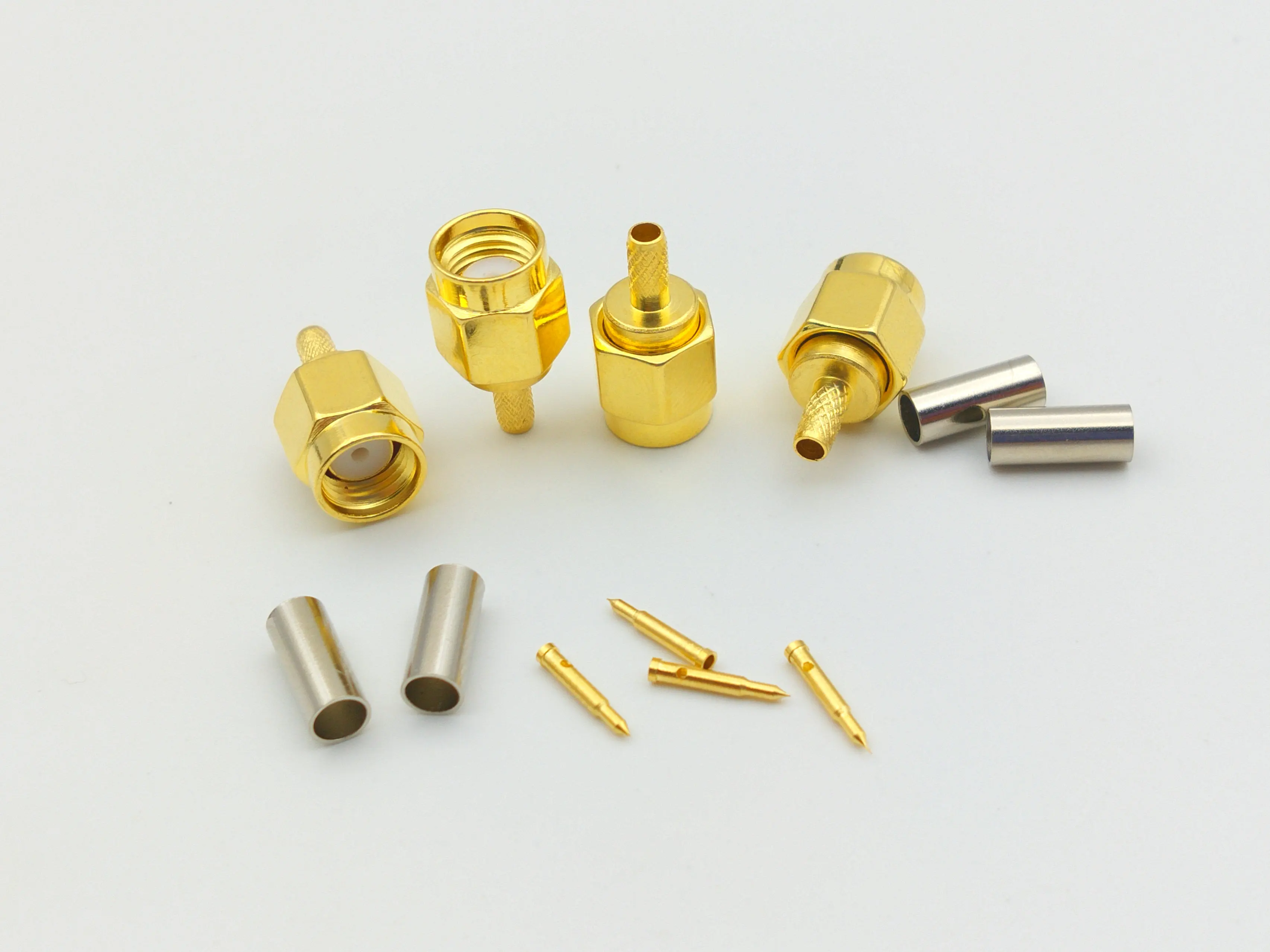 30 шт. SMA штекер обжимной RG174 RG316 LMR100 кабель RF разъемы|connector crimp|connector 3connector sma male |