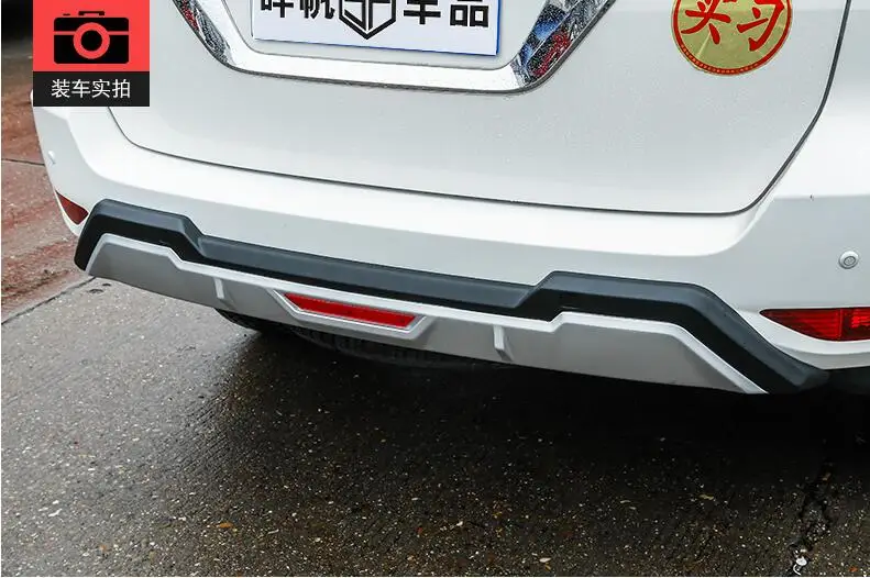 Rear 2 шт. ABS+ нержавеющая сталь Передний+ задний бампер диффузор протектор гвардии Передняя защитная пластина для Тойота Королла - Цвет: Rear