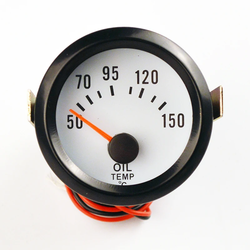 Бесплатная доставка 2 &quot52 мм Температура масла колесная часы черный В виде