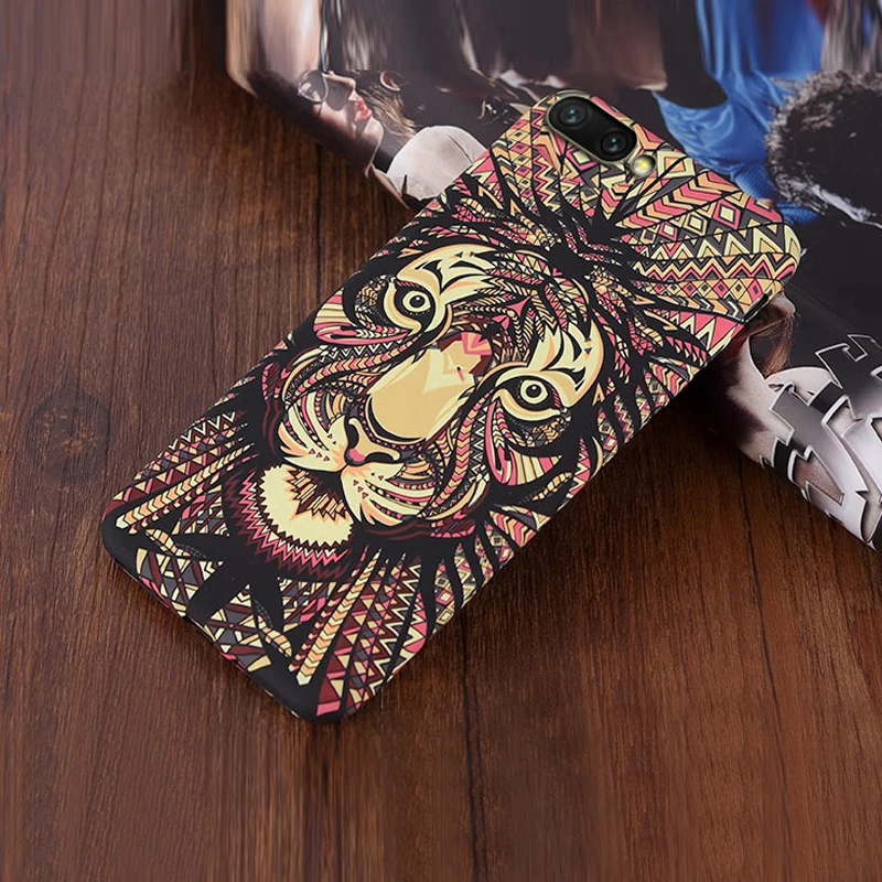 laohu YonLinTan, чехол, чехол для huawei Honor 10 lite Honor10 10 lite, мобильный телефон, слон, тигр, животное, твердый пластик - Цвет: laohu