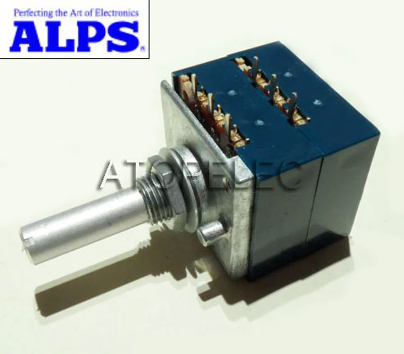 Логарифмический стереопотенциометр ALPS RK27 2 режима 10K/20K/50K/100K/250K/500K | Обустройство