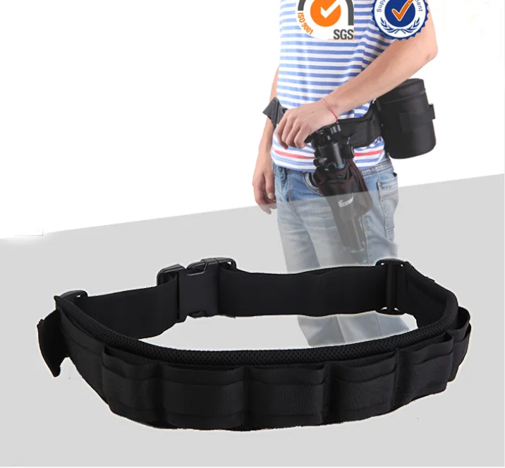 

Professional photography tool belt for hanging Lens Bag Tripod