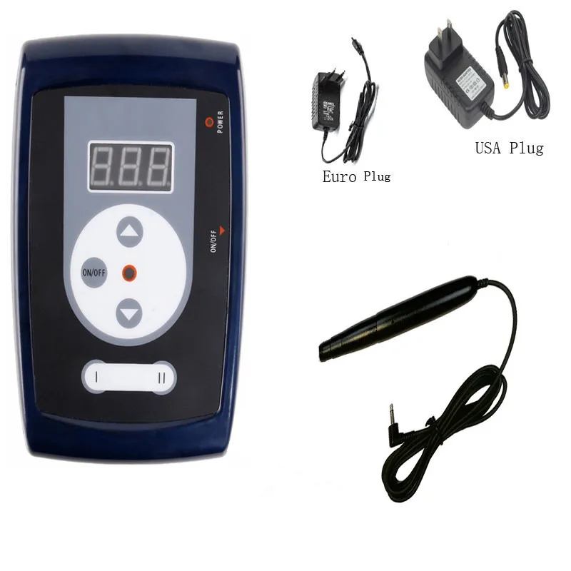 Новая черная ручка ЖК-экран дермограф Швейцарский двигатель Перманентный макияж