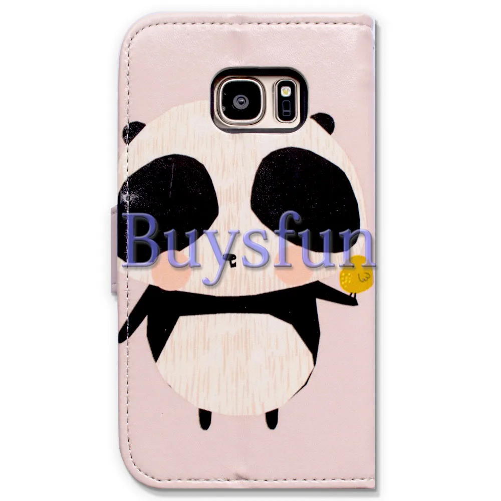 Bcov Cute Penguin Rabit Медведь Панда Bird Wallet Кожаный Чехол Case Для Samsung Galaxy S7/S7 Edge |