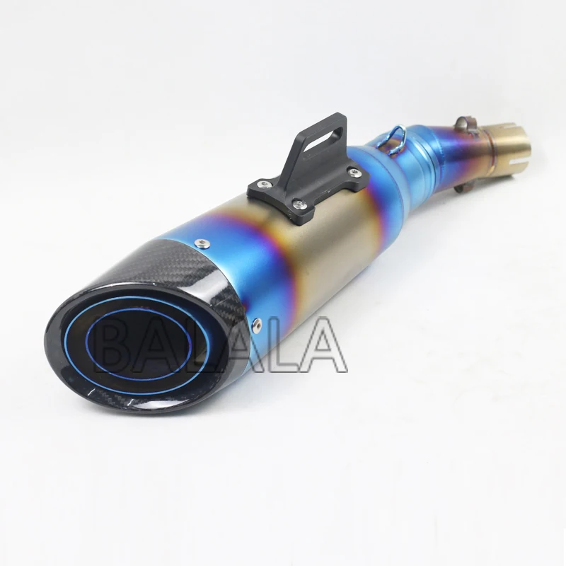 

51MM Motorcycle Exhaust Muffler Full System Modified Pipe With DB Killer Slip On Exhaust For Kawasaki 250R Ninja 250 Ninja 300