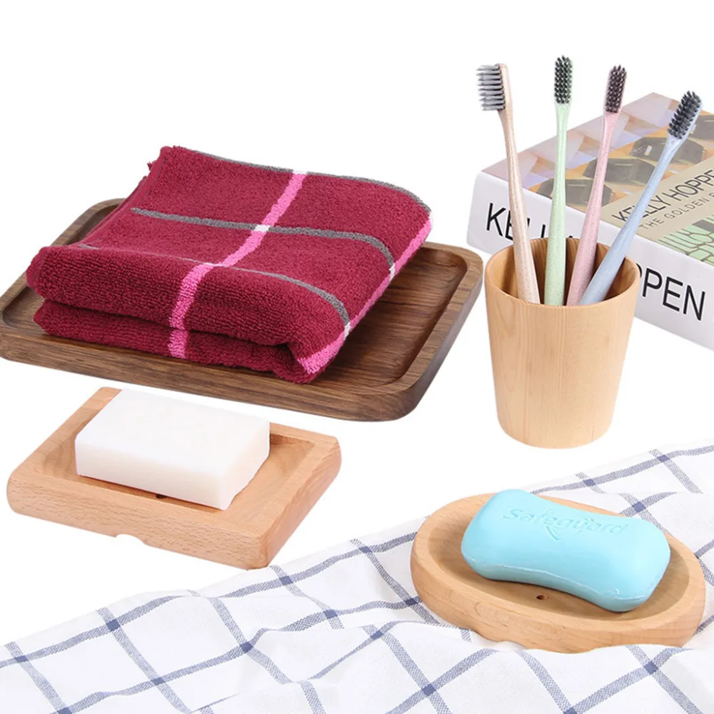 Натуральная деревянная бамбуковая мыльница деревянный держатель для мыла