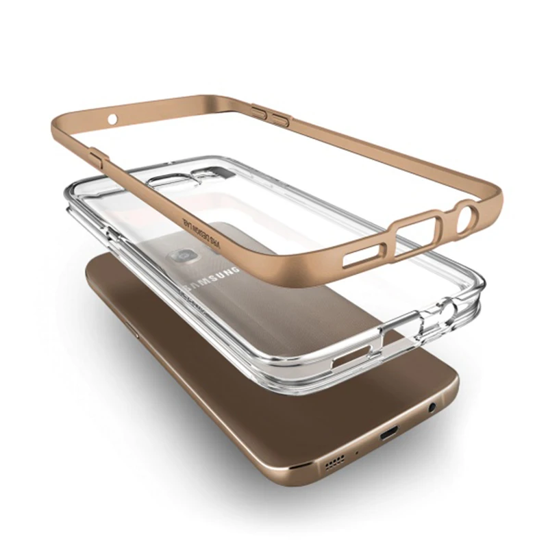 Оригинальный VERUS для Samsung Galaxy S7 Edge Футляр Рамки Crystal Clear назад гибридная защита
