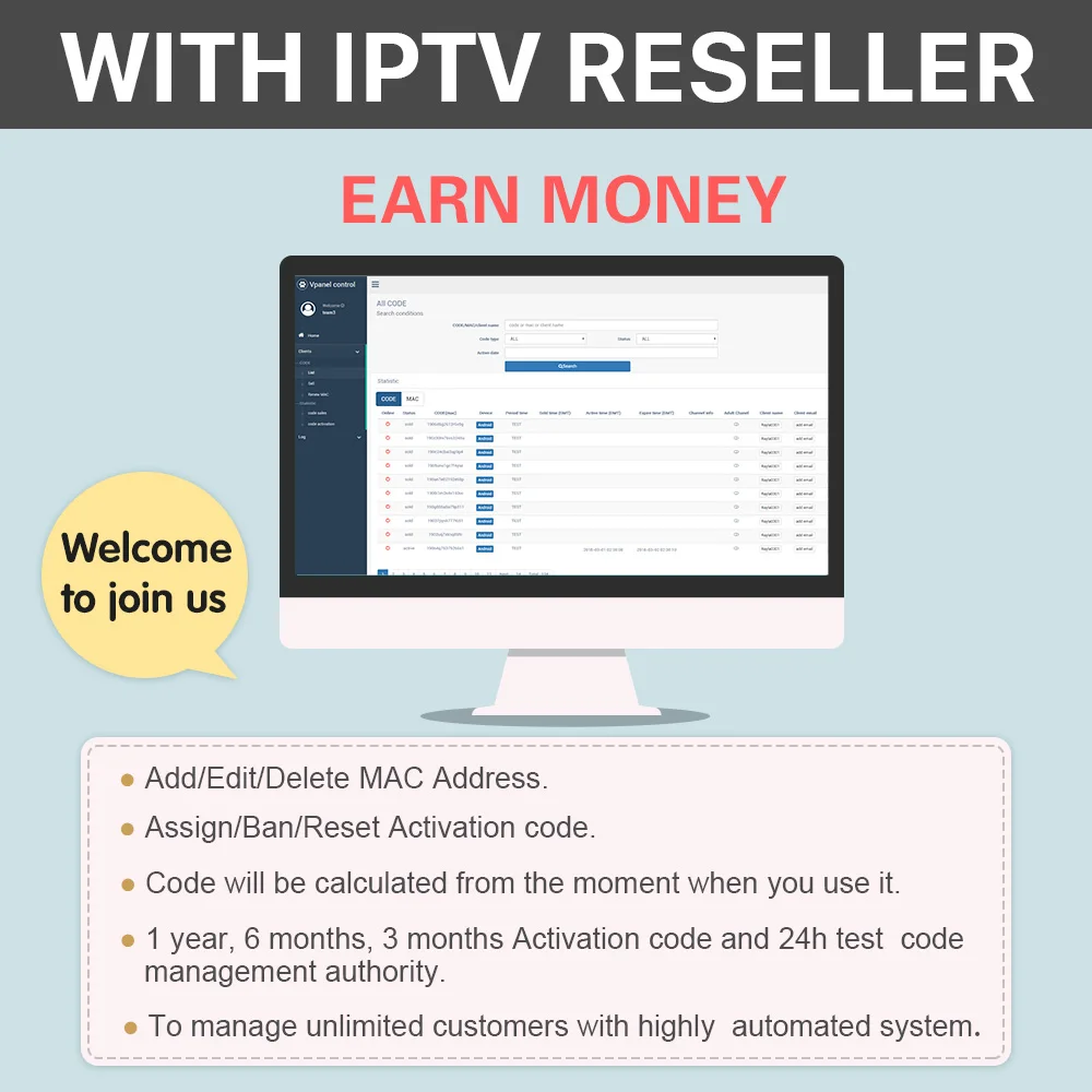 IPTV France Subscription French Arabic Belgium IP TV Code Tunisia Turkey Morocco Dutch for Android Free Test | Электроника