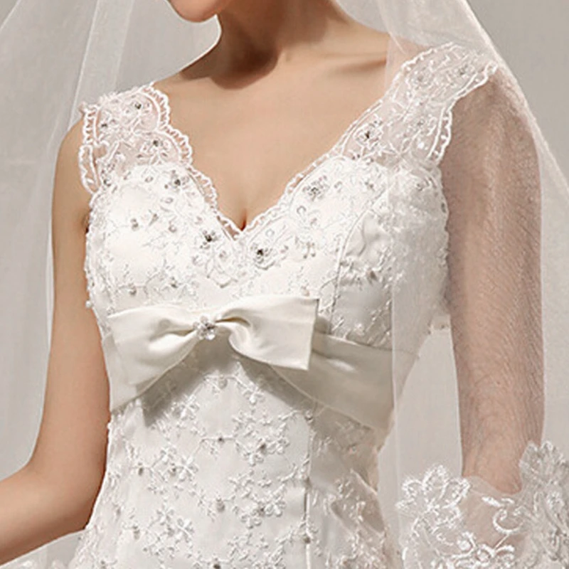 Wedding Bridal 2 Meters 3 Meters Long One Layer Veil Elegant Wedding Accessories