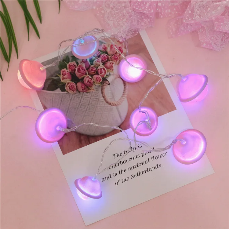 Милый щенок кошка планета КИТ спальня украшенная светодиодная полоса лампа аа