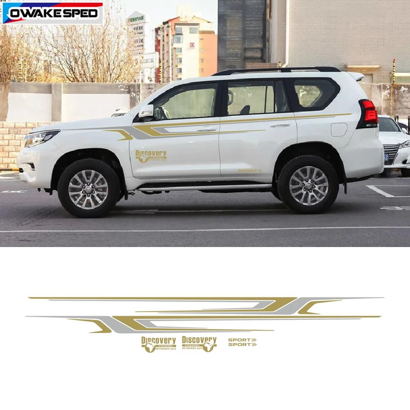 Автомобильные наклейки с картой мира Спортивная Виниловая Наклейка для Toyota Prado