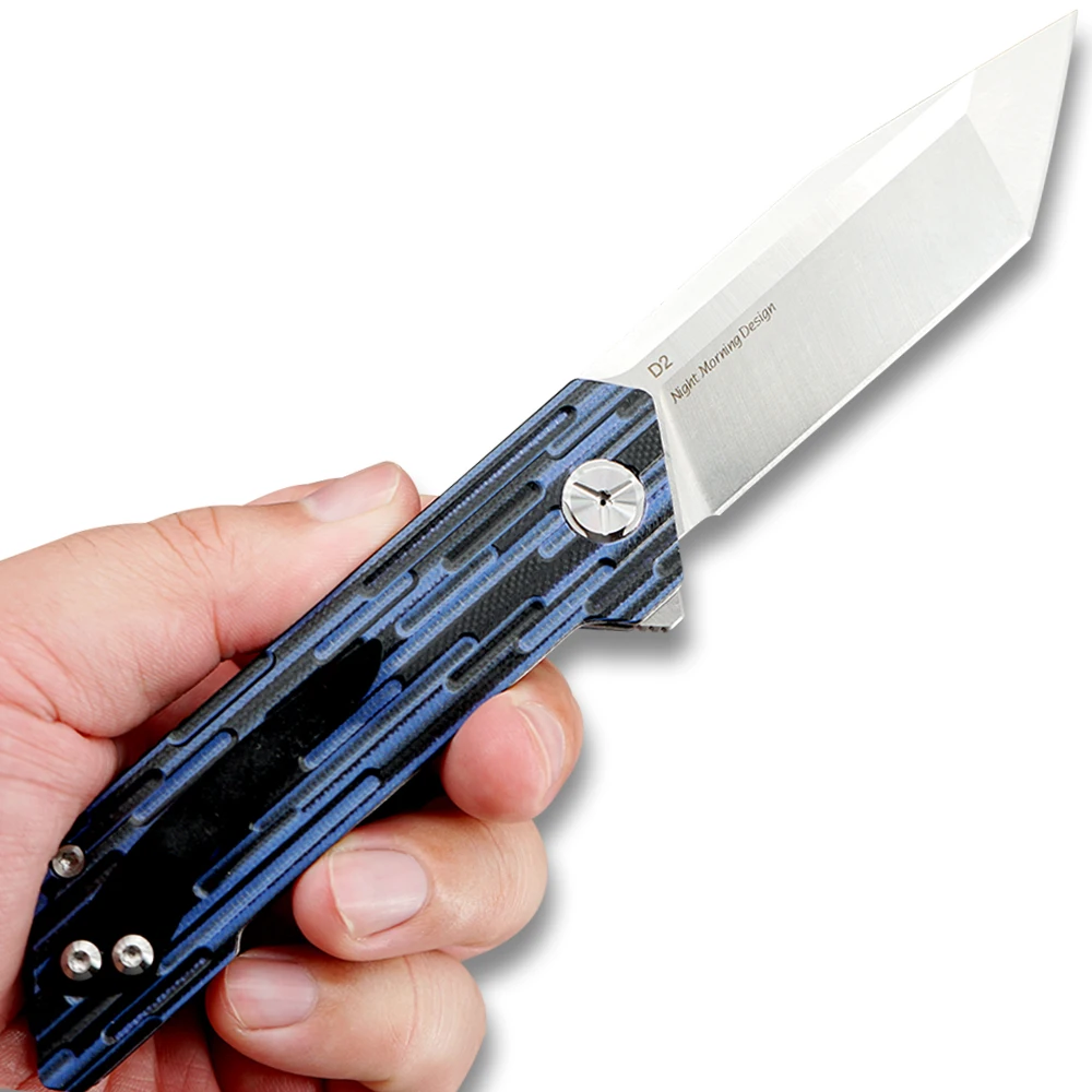 TWOSUN ножи D2 быстро открытый складной карманный нож тактический для выживания