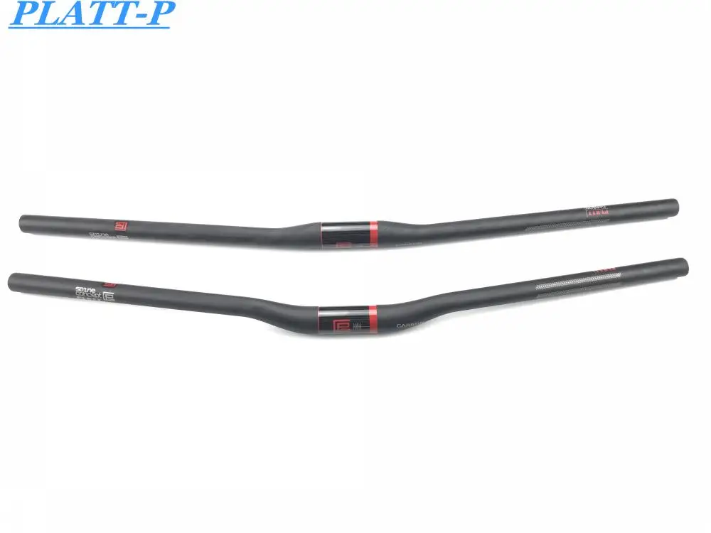 PLATT белый гладкий красный комплект ALU углеродный руль для горного велосипеда +