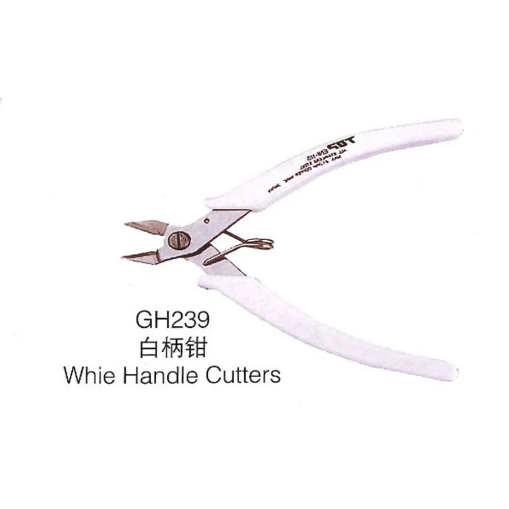 

Electrical Wire Cable Cutters Cutting Side Snips Flush Pliers with white handle cutters for sterling silver necklace making
