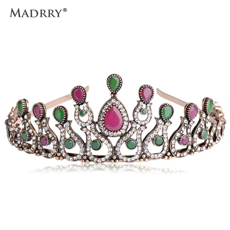 

French Crown Resin Hairbands Women Kid Turkish Hair Accessories Princess Queen Cabelo Headwear Headwrap Cerchietti Hair Barrette