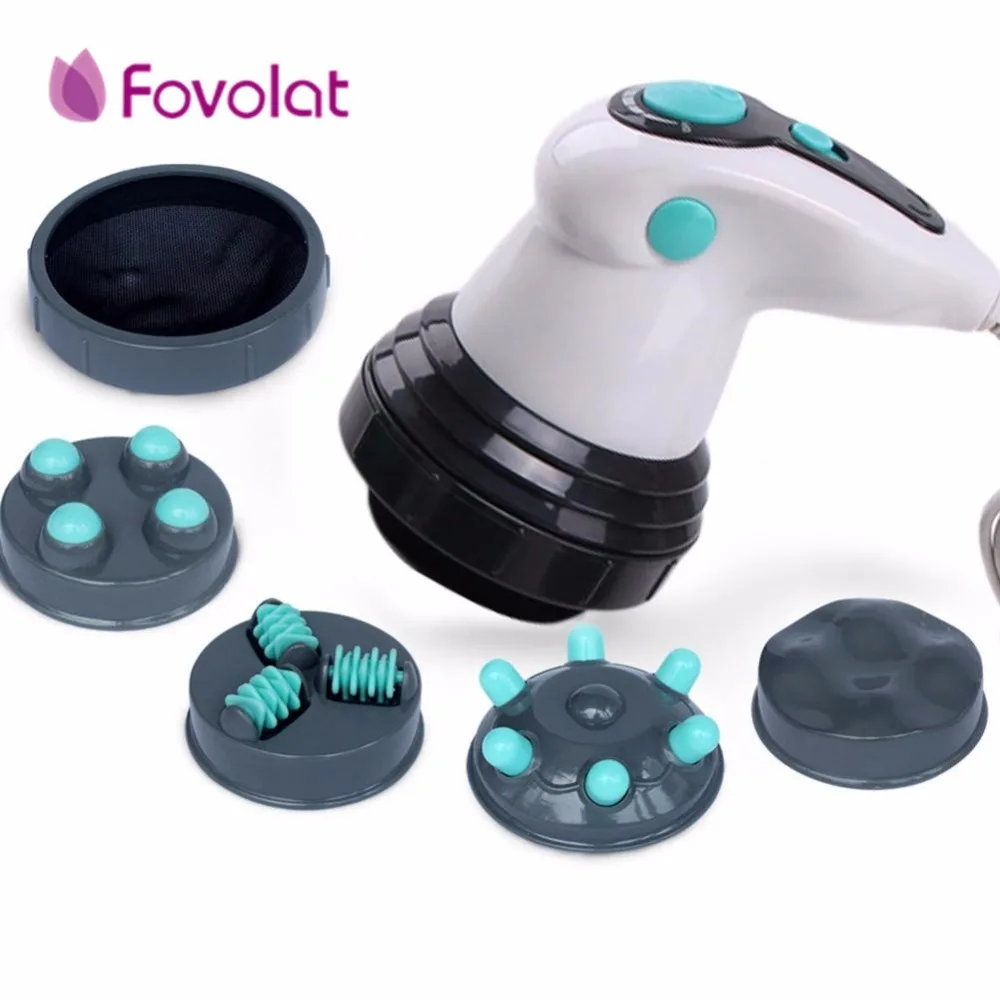 Массажер для тела похудения Сжигание жира с 5 головками расслабляющий спин тон