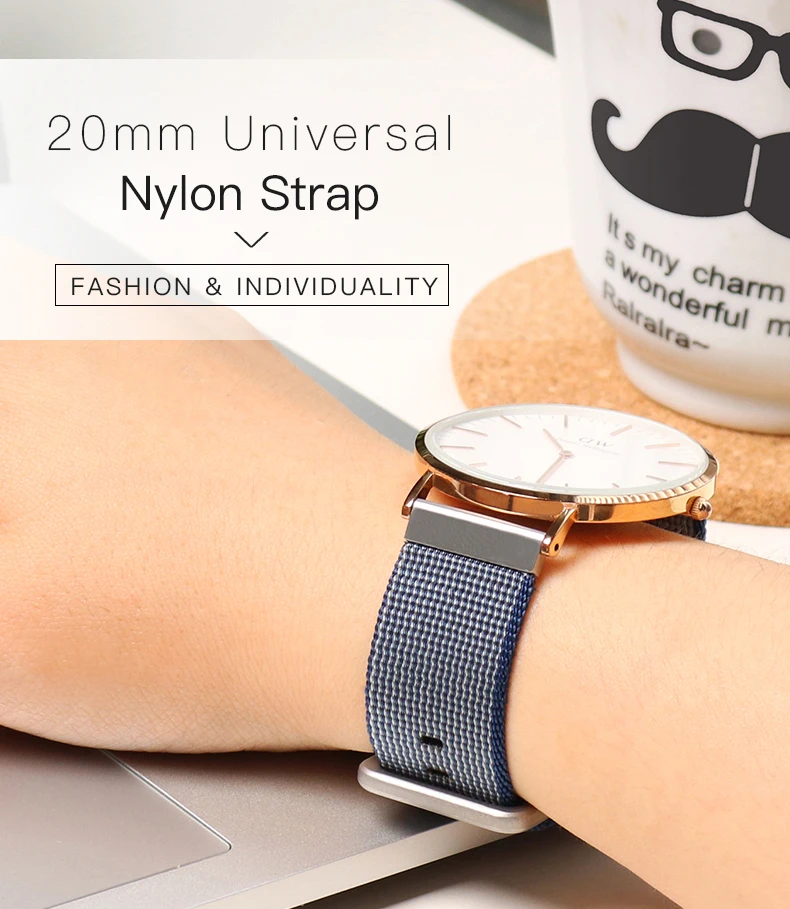 SIKAI 20 мм ремешок для наручных часов для Xiaomi Amazfit браслеты 20 мм нейлоновый браслет для Amazfit Bip Youth для samsung gear S2