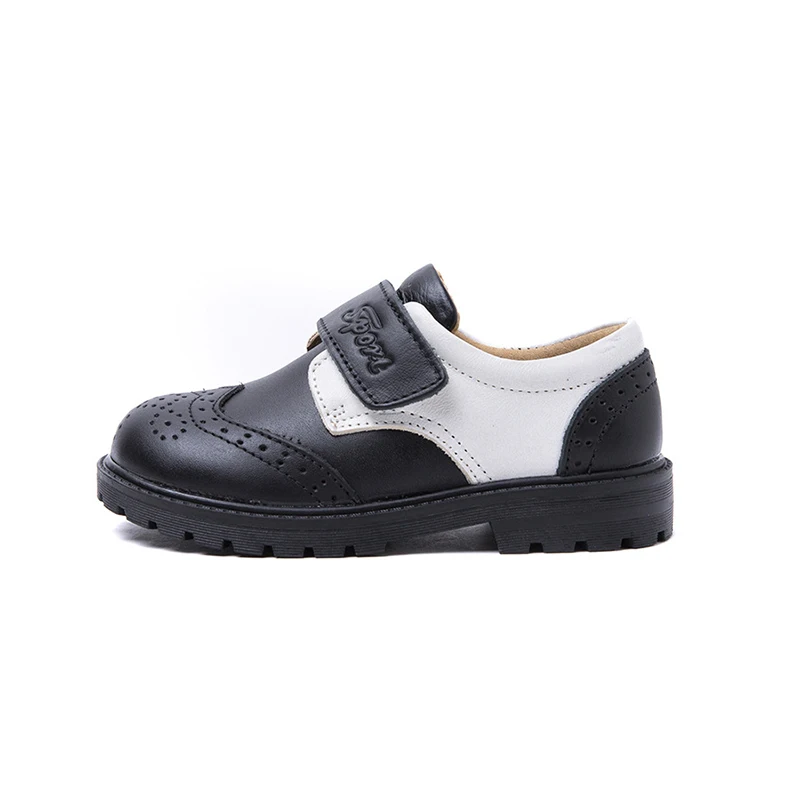 MSMAX/детская обувь из натуральной кожи для мальчиков и девочек на шнуровке дышащая