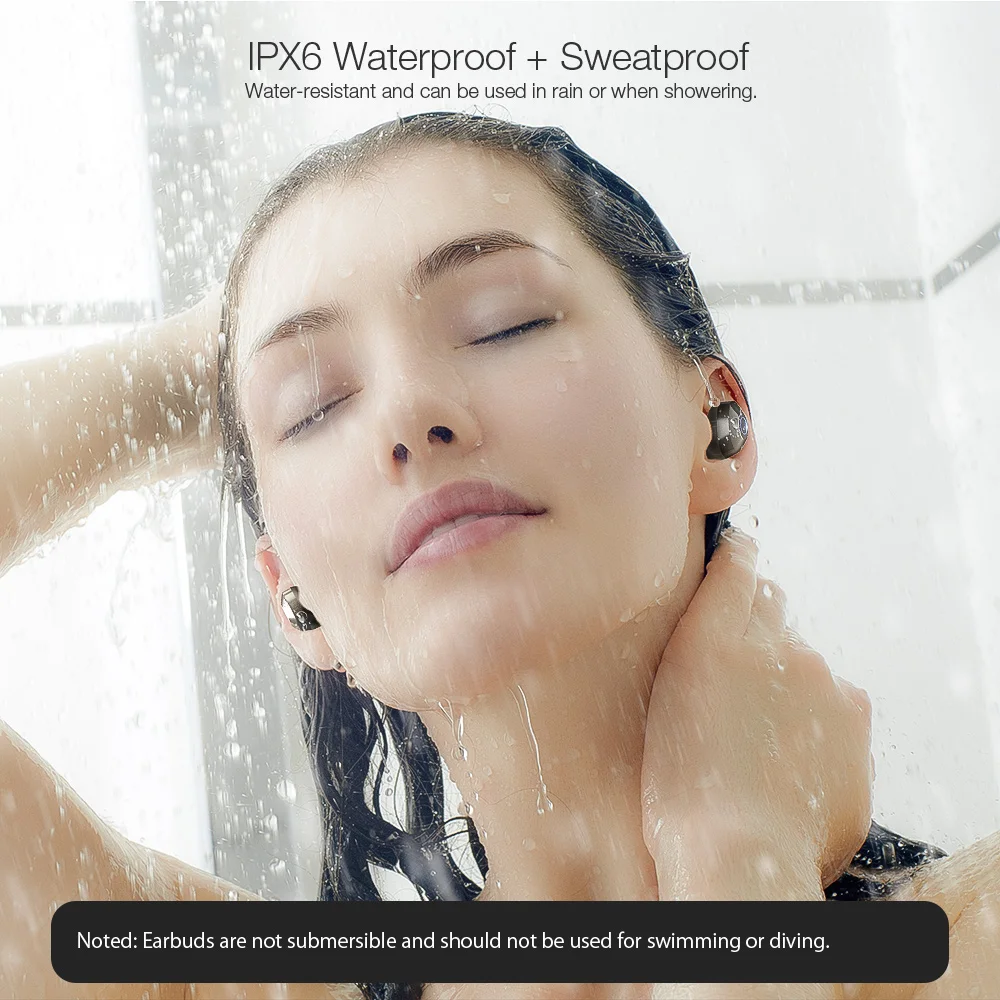 BlitzWolf FYE5 bluetooth v5.0 TWS настоящие беспроводные наушники-вкладыши спортивные стерео водонепроницаемые HiFi мини наушники гарнитура наушники