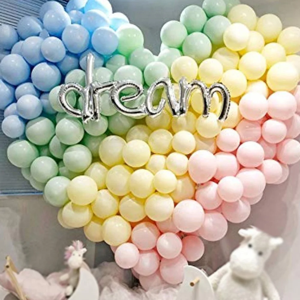 100 шт./лот 10 дюймов 2 наземные латексные гелиевые цветные шары маркарон Арка
