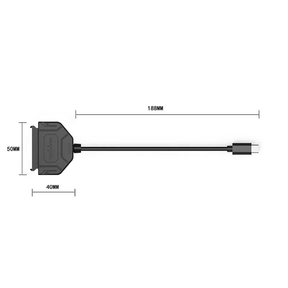 JZYuan USB 3 1 Type C SATA кабели конвертер папа до 2 5 ''HDD/SSD накопитель проводной