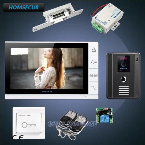 HOMSECUR 9 дюймовый Домашний домофон с функцией громкой связи видео и аудио