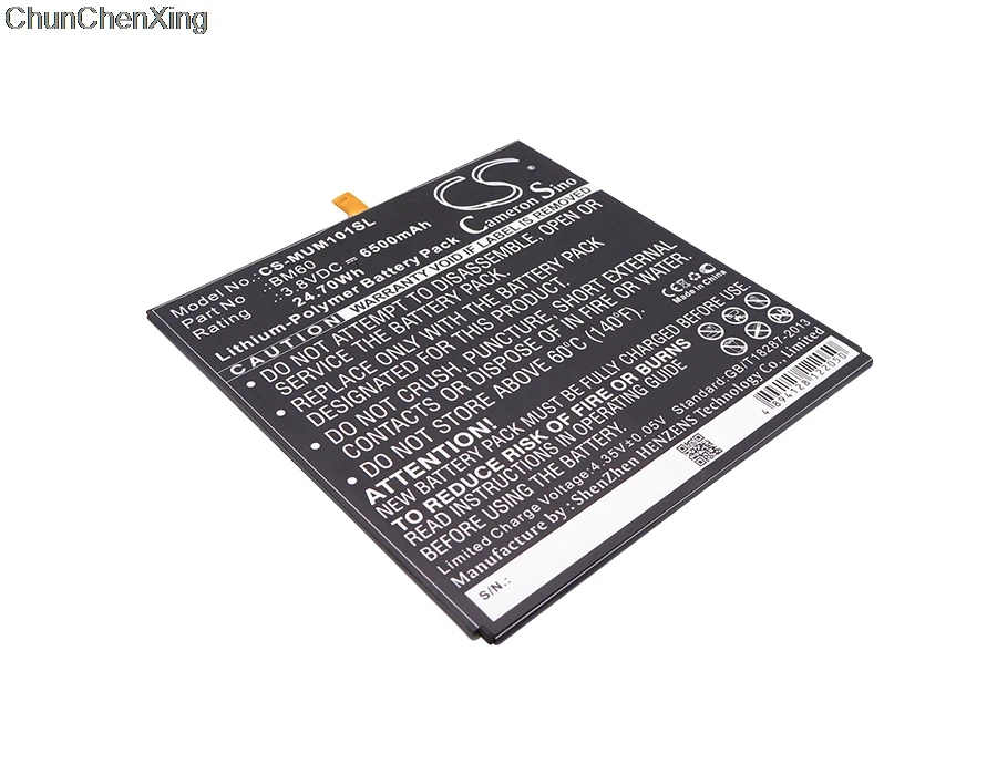 Аккумулятор Cameron Sino BM60 6500 мАч для Xiaomi A0101 16 ГБ 64 MiPad 7 9 WiFi|Аккумуляторы мобильных