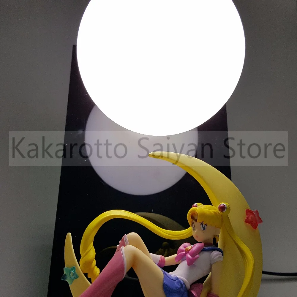 Сейлор Мун фигурки Tsukino Usagi с Луной DIY Коллекционная модель игрушки Аниме + база