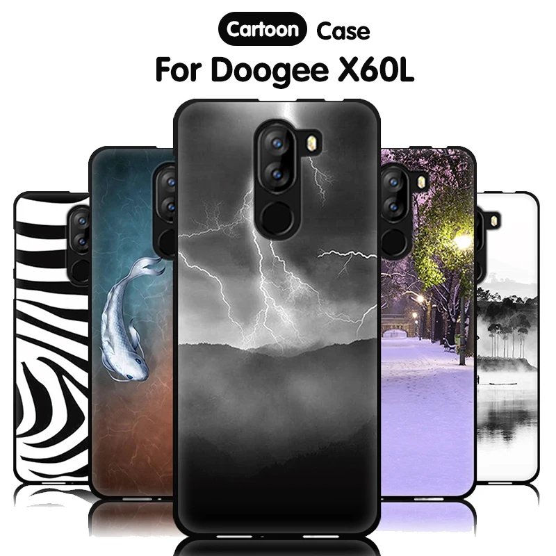 EiiMoo 5," мягкая задняя крышка из ТПУ Для Doogee X60L чехол 3D узор силиконовый чехол для телефона для DoogeeX60L чехол DoogeeX60L X60 L крышка