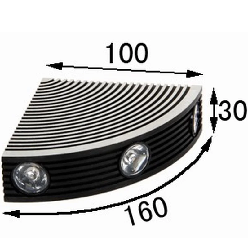 Fan shaped 4W Алюминиевая СВЕТОДИОДНАЯ настенная лампа для помещений украшения отеля