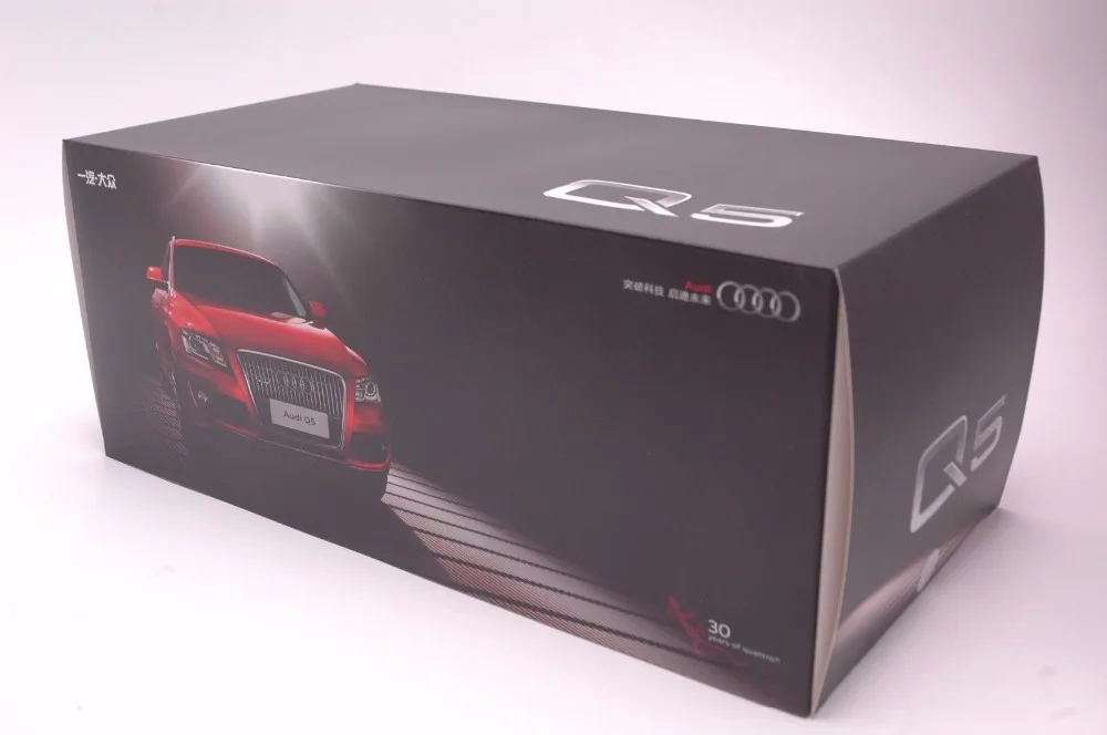 1:18 литая под давлением модель для Audi Q5 2013 Белый внедорожник сплав игрушечный автомобиль миниатюрная Коллекция подарков