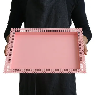 Square plate2 Розовая стойка для кексов, пирожное-Корзиночка лоток клетка для торта на день рождения инструменты для украшения дома конфеты бар десертный стол вечерние поставщик - Цвет: Square plate2