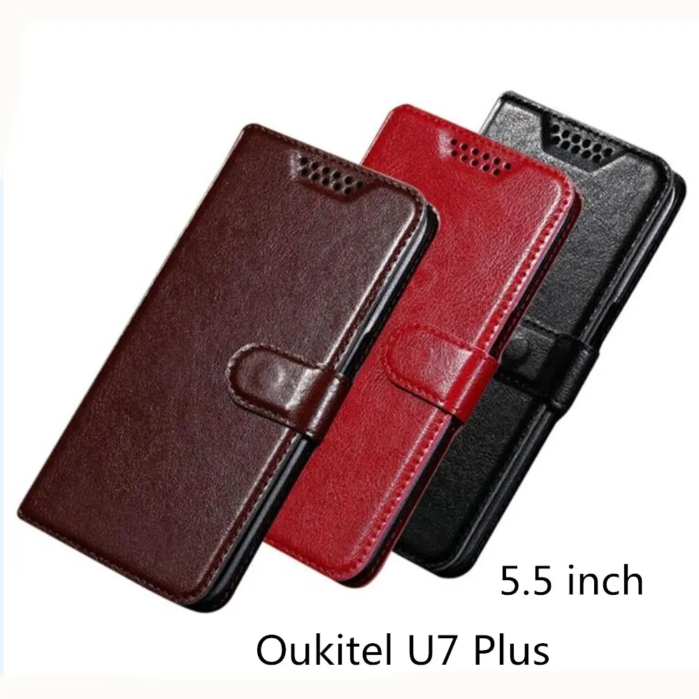 Для Oukitel U7 Plus Роскошная Обложка на заднюю панель из искусственной кожи чехол для