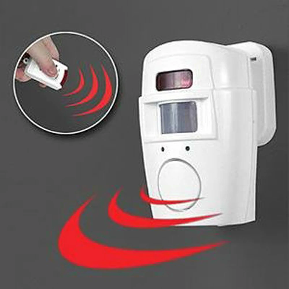 

Independent Home Security PIR Motion Sensor Alarm with 2 Remote Control