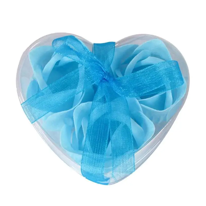 3pcs Blue Романтическая роза медведь игрушка для женщин девушки Мыло Цветок День рождения Свадебные украшения вечерние юбилей день Святого Валентина подарок для девушки - Цвет: 3pcs Blue