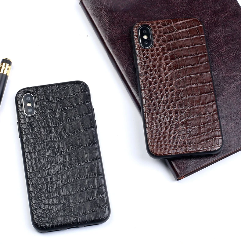 Чехол из натуральной крокодиловой кожи для Iphone X, 7 Plus, Iphone 8, 6 S, XS MAX, XR, роскошный ручной работы, чехол Croco, задняя крышка для Iphone 6, SE
