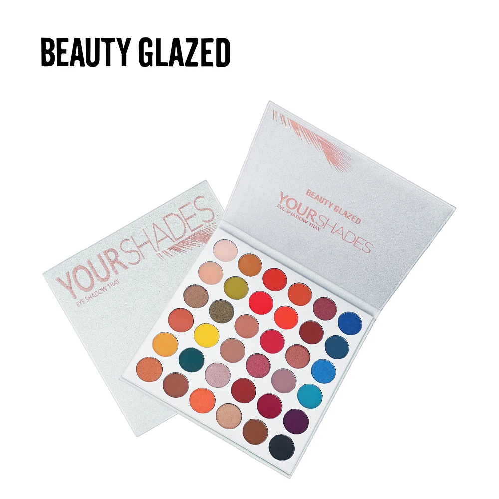 Beauty Glazed 36 цветов тени для век Палетка хайлайтер мерцающий пигмент макияжа