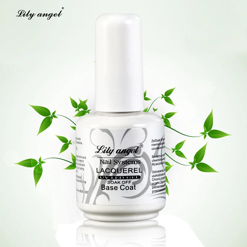 Lily Angel Soak Off UV светодиодный лак для ногтей Базовое покрытие для гель-лака Гель-лак стойкий 9 мл базовый слой маникюрный гель для ногтей лак Z25