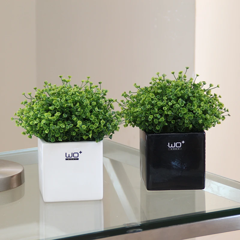 Креативный бонсай искусственные цветы ананас трава один набор (цветок + ваза) для