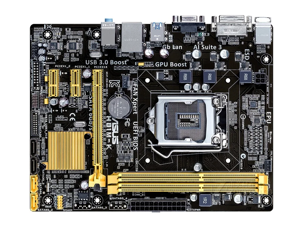 original motherboard for ASUS H81M-K DDR3 LGA 1150 for I3 I5 I7 CPU USB2.0 USB3.0 16GB H81 Desktop motherborad
