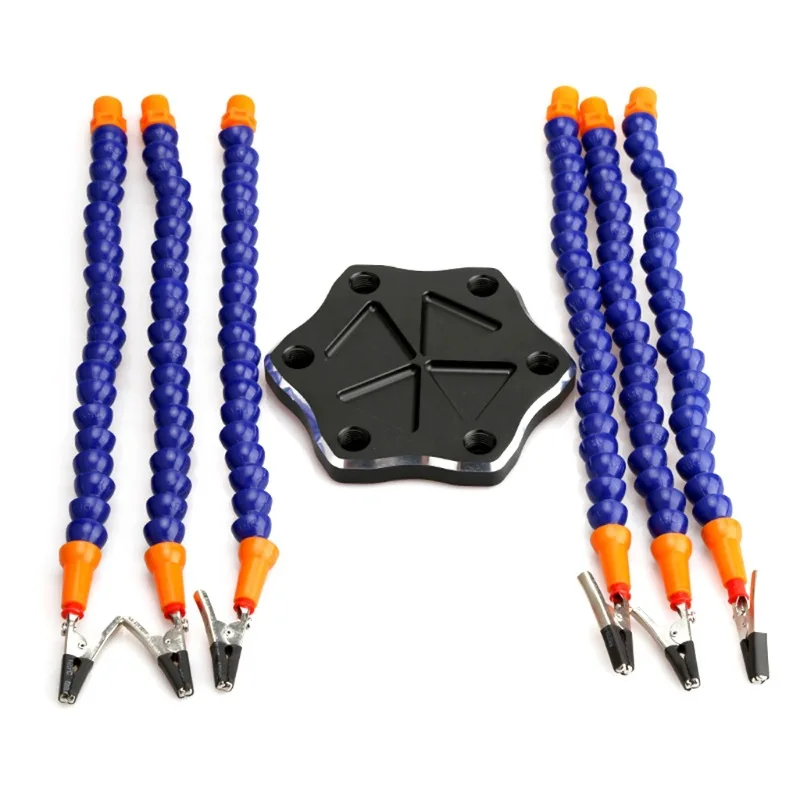 Паяльная станция с 6 гибкими рычагами и поворотным зажимом типа Аллигатор