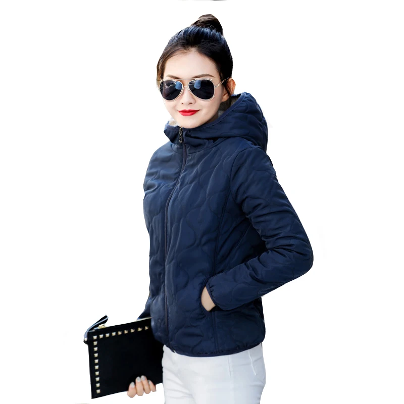 Женская зимняя куртка с капюшоном флисовое однотонное пальто 2017 осенне Весенняя