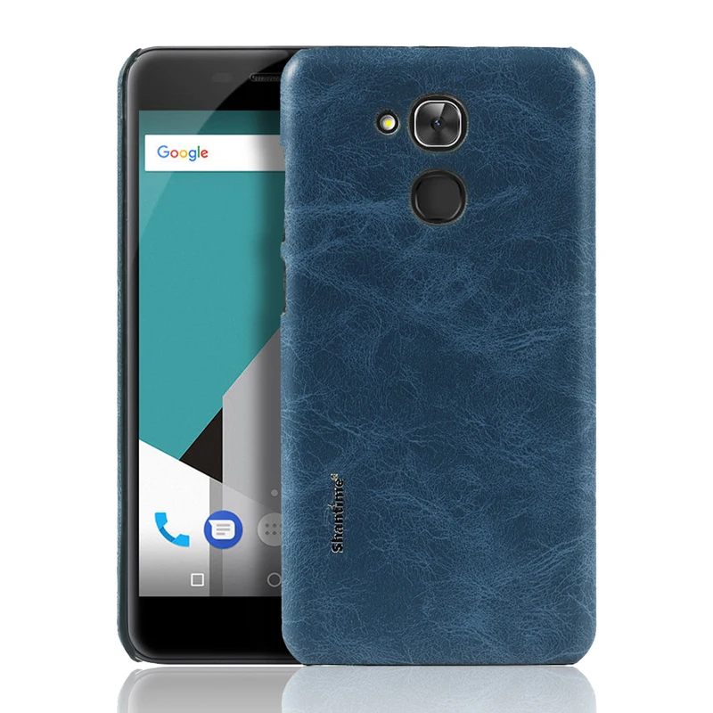 BLUE Роскошная винтажная Обложка на заднюю панель из искусственной кожи для Vernee M5 чехол Чехол для Vernee M5 чехол в деловом стиле для Vernee M5 чехол для телефона - Цвет: BLUE