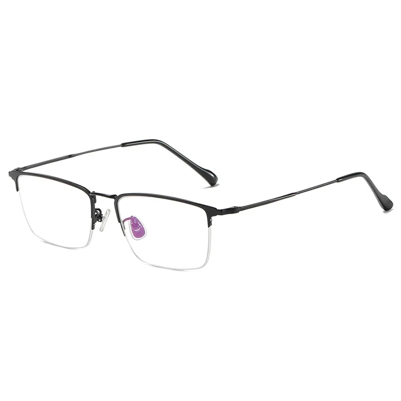 Титановый дизайн полуоправа мужские очки Oculos Gafas фотохромные по рецепту в сборе